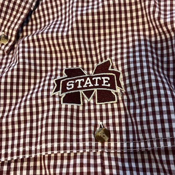 Drake Mississippi State Long Sleeve Button Down Size Small - Picture 5 of 11